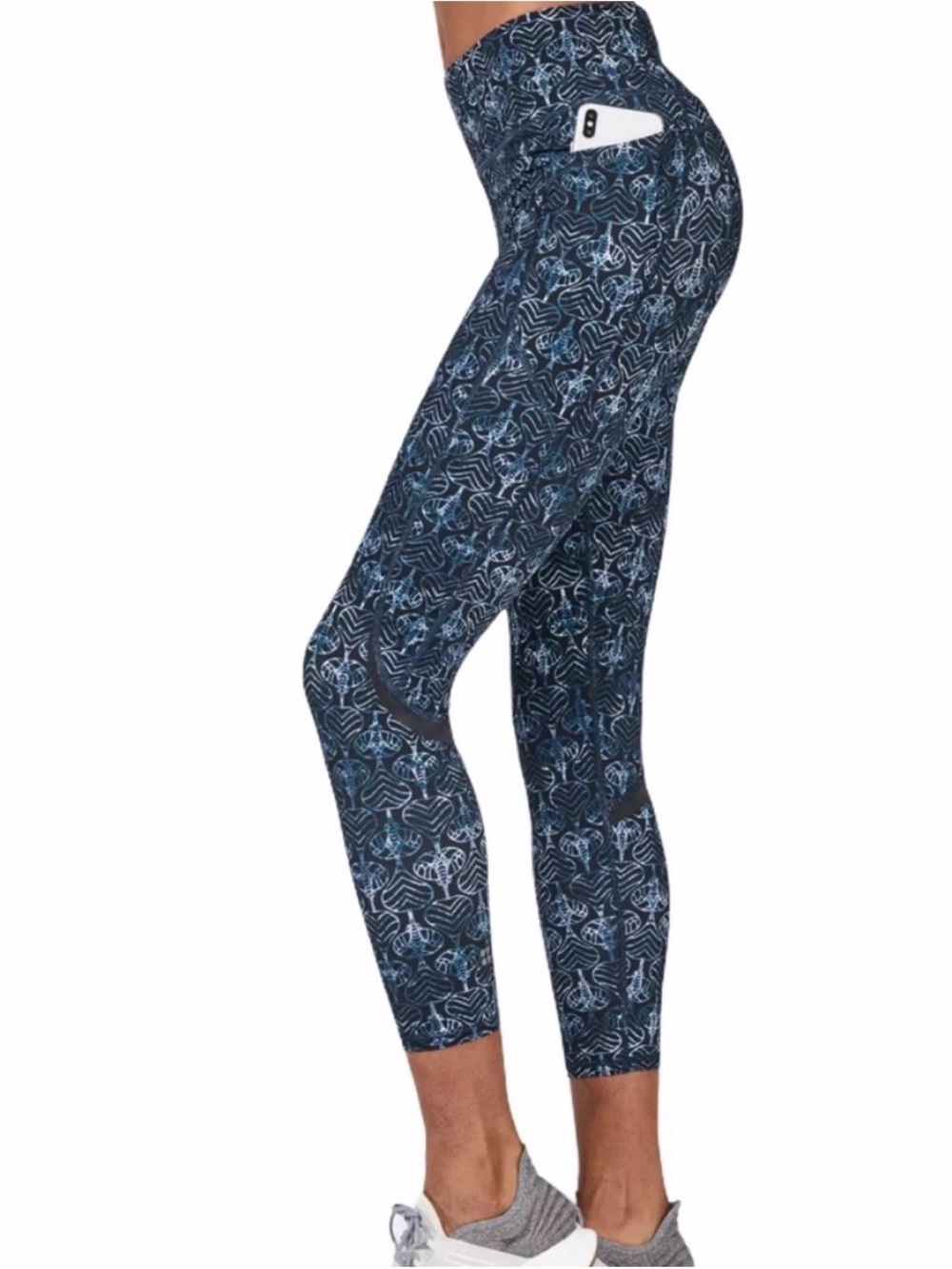 Sweaty Betty Zero Gravity Full Length Leggings Blue Elephant Batik Womens Medium